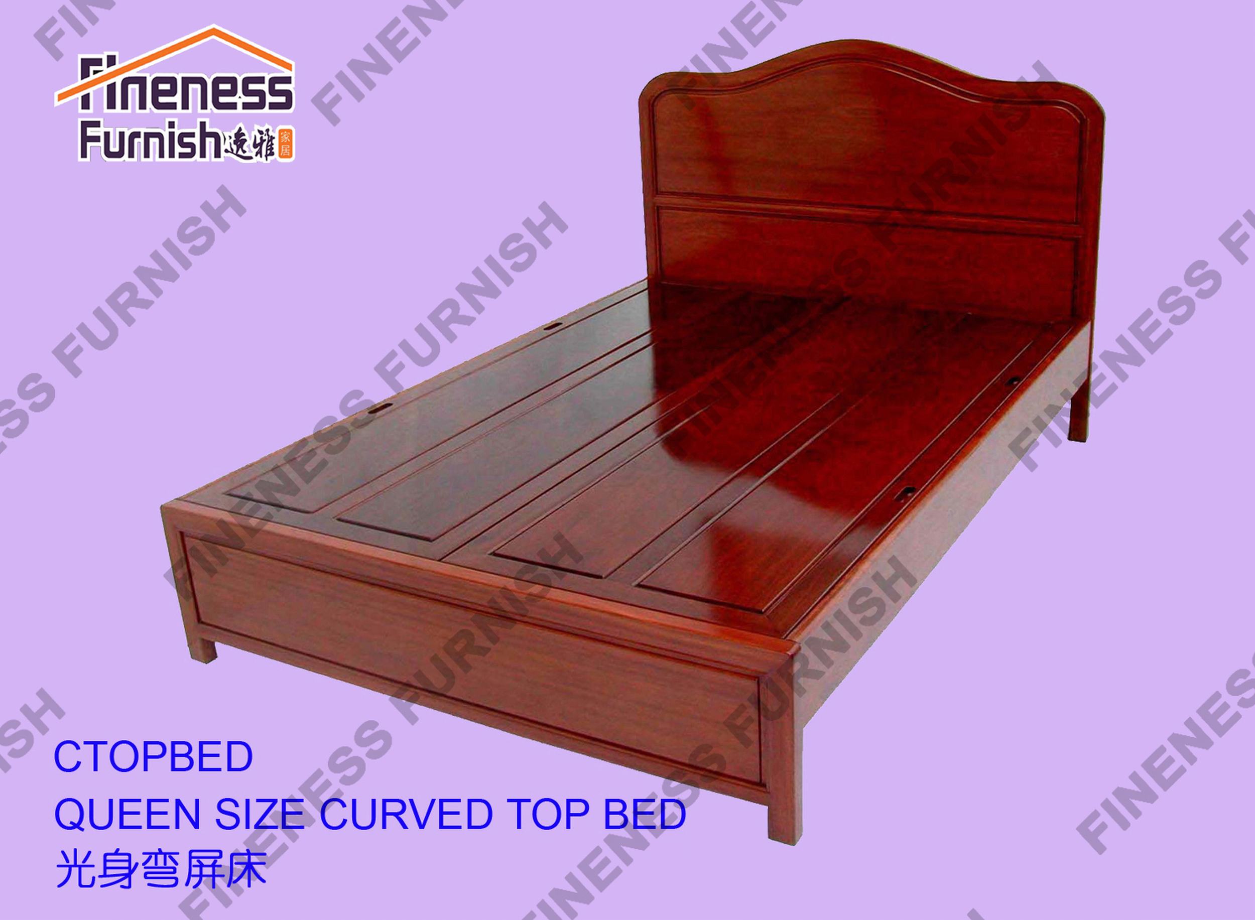 QUEEN SIZE CURVED TOP BED