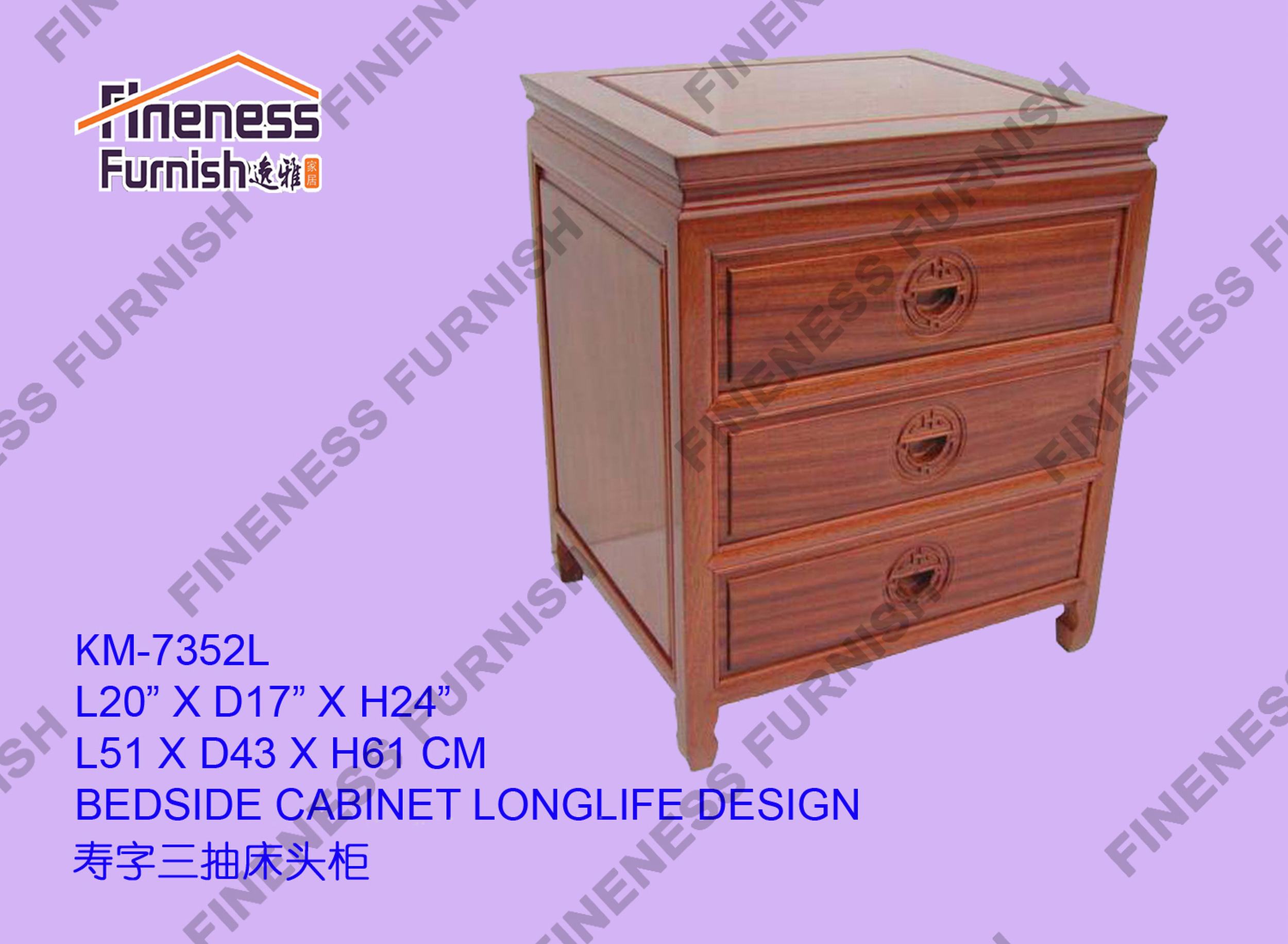 BEDSIDE CABINET LONGLIFE DESIGN