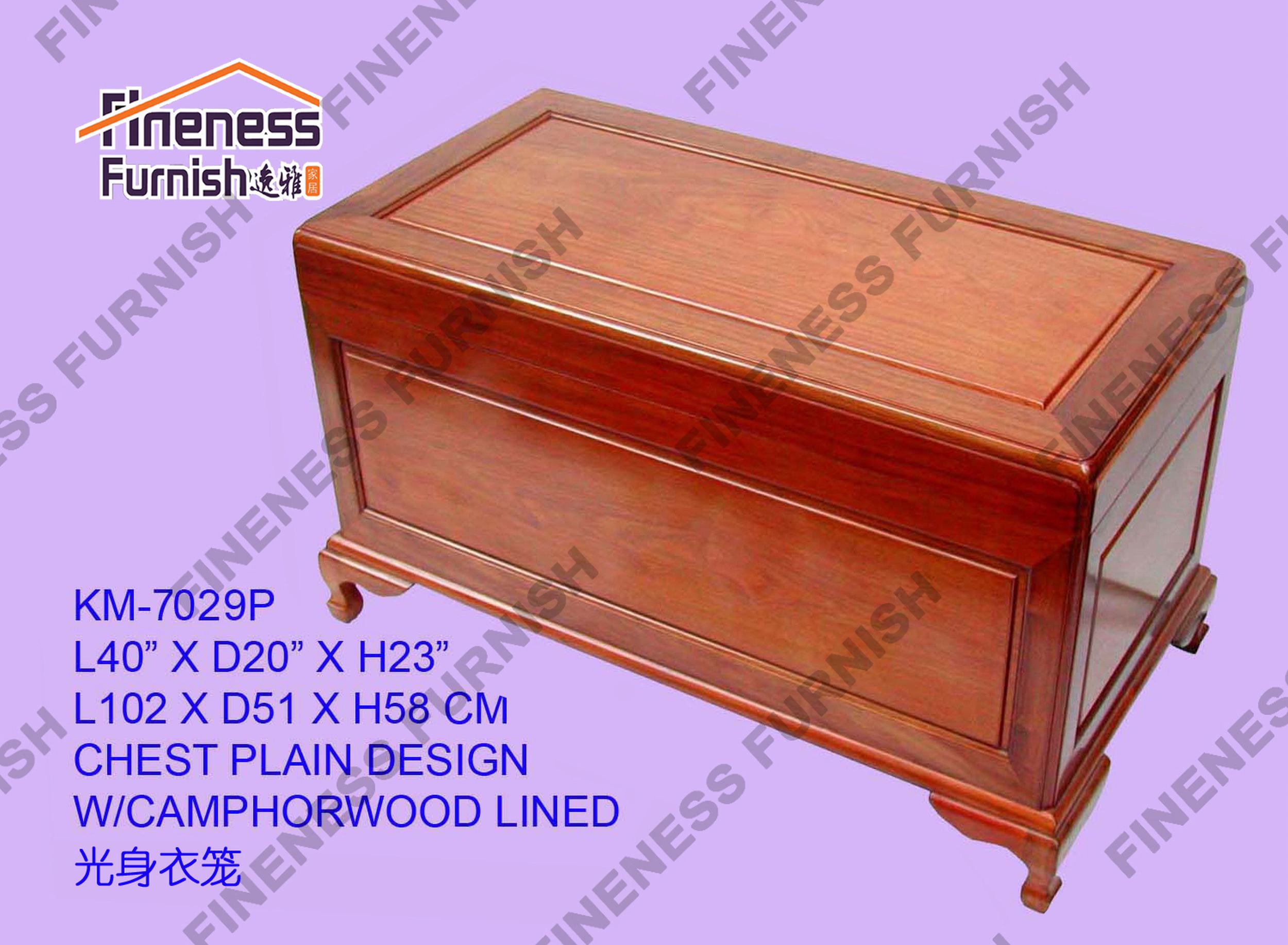CHEST PLAIN DESIGN W/CAMPHORWOOD LINED