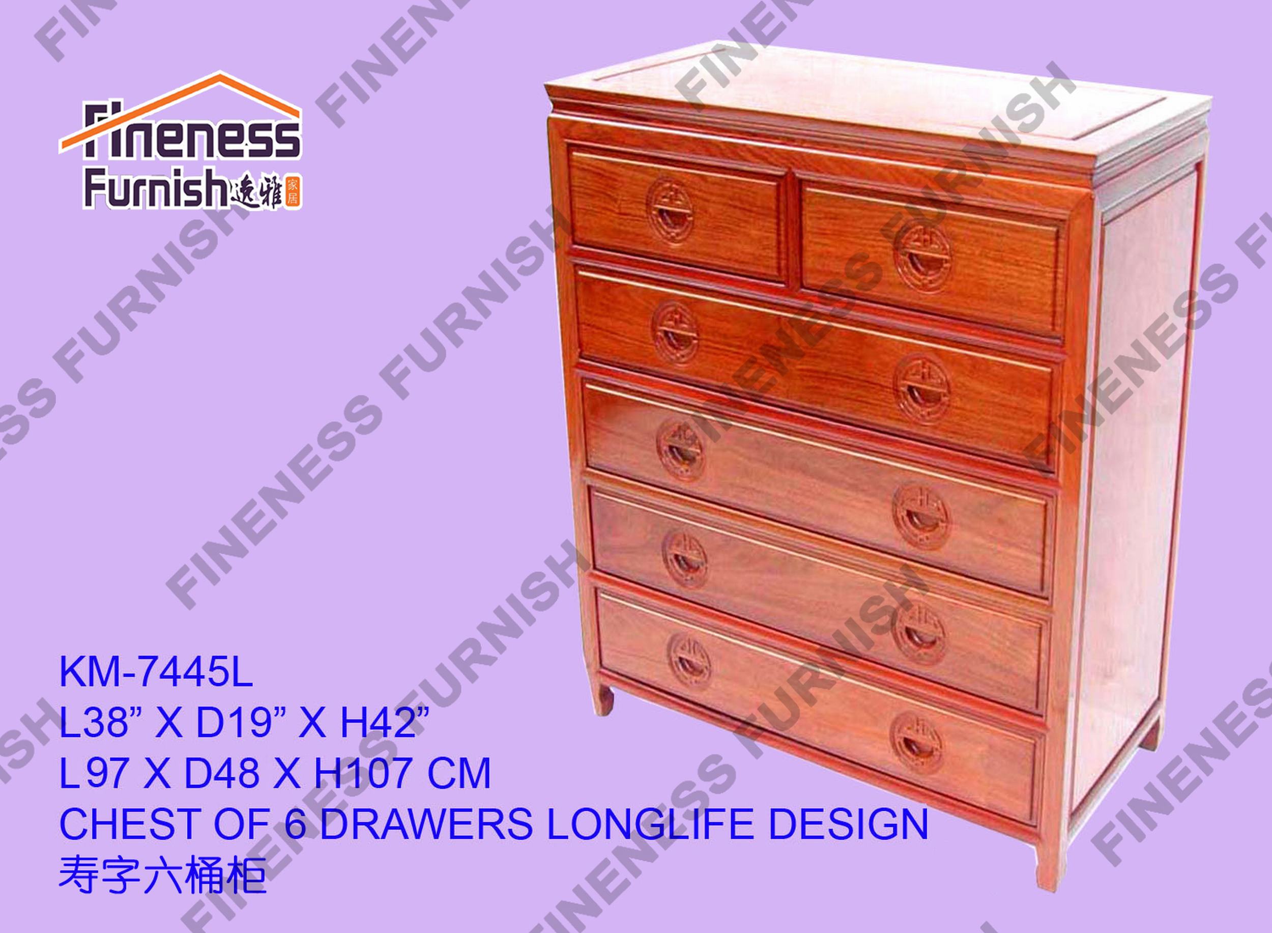 CHEST OF 6 DRAWERS LONGLIFE DESIGN