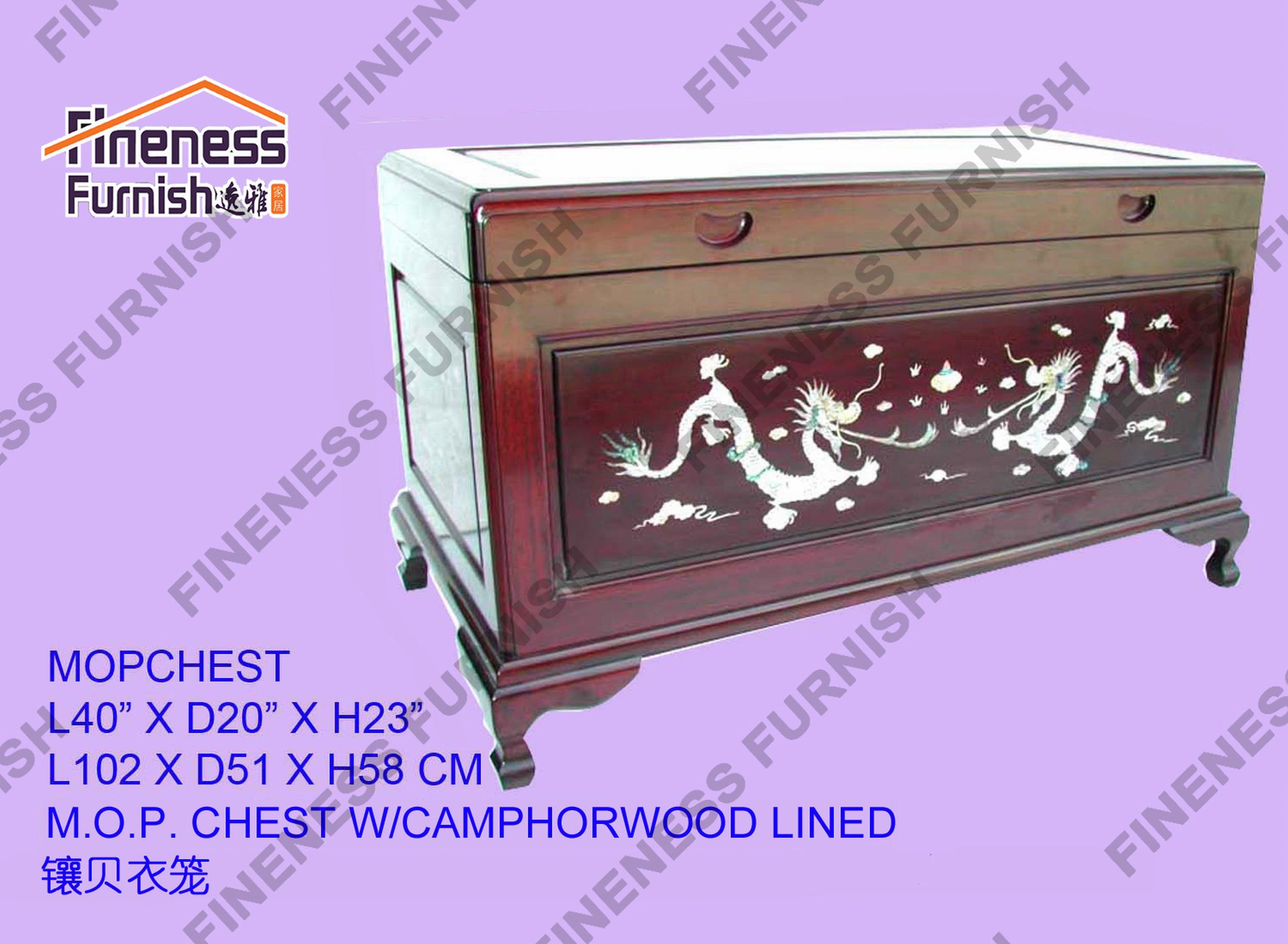 M.O.P. CHEST W/CAMPHORWOOD LINED
