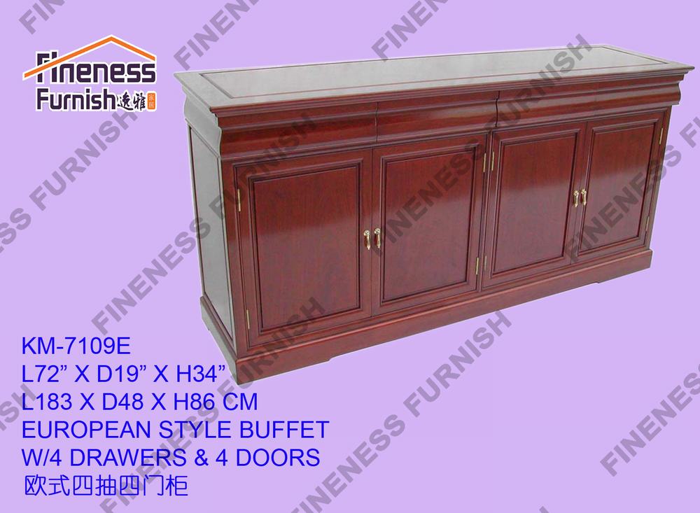 EUROPEAN STYLE BUFFET W/4 DRAWERS & 4 DOORS