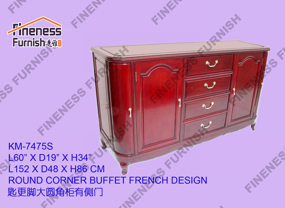 ROUND CORNER BUFFET FRENCH DESIGN