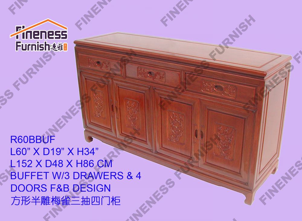 BUFFET W/3 DRAWERS & 4 DOORS F&B DESIGN