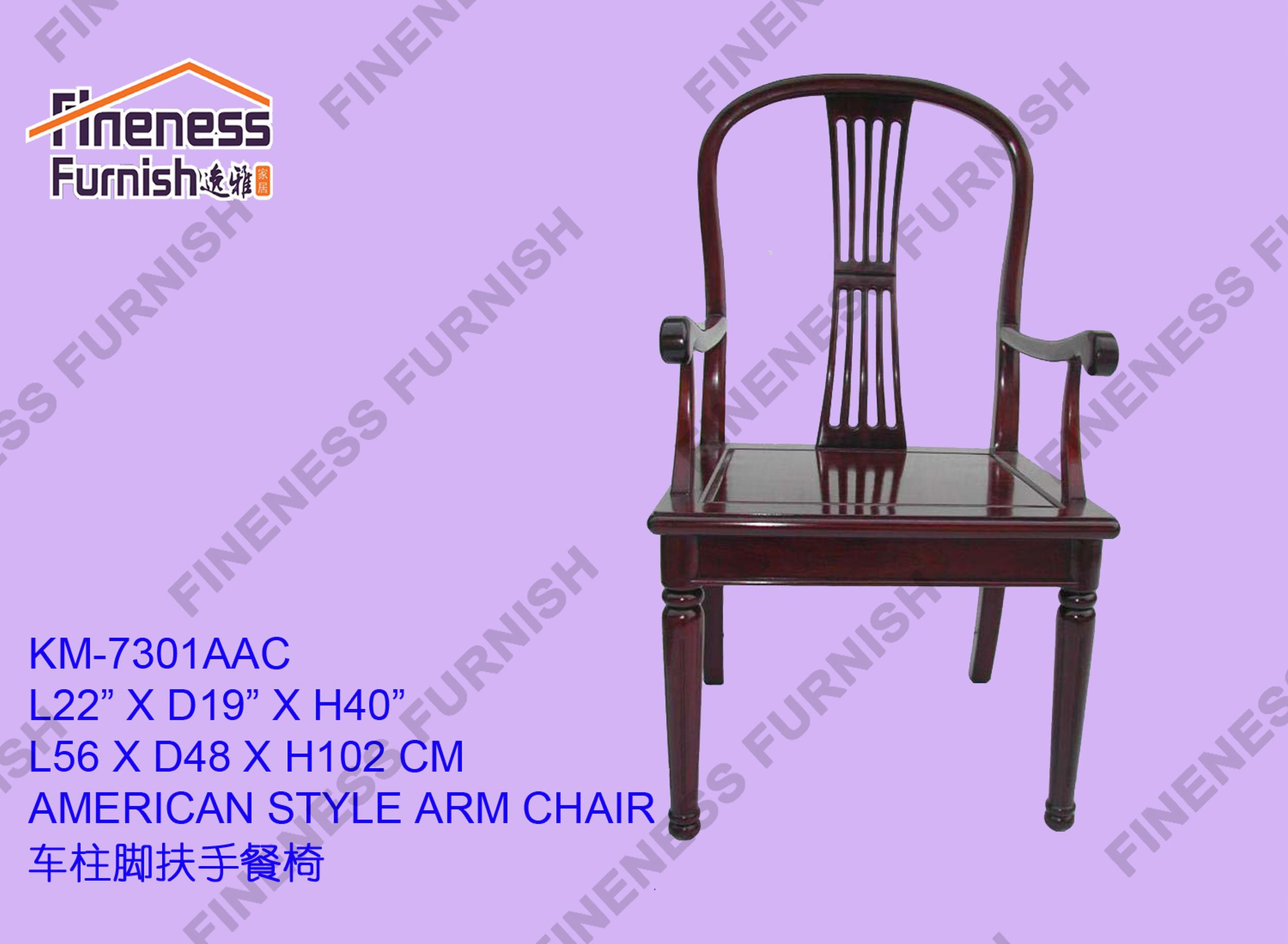AMERICA STYLE ARM CHAIR (EXCLUDING CUSHION)
