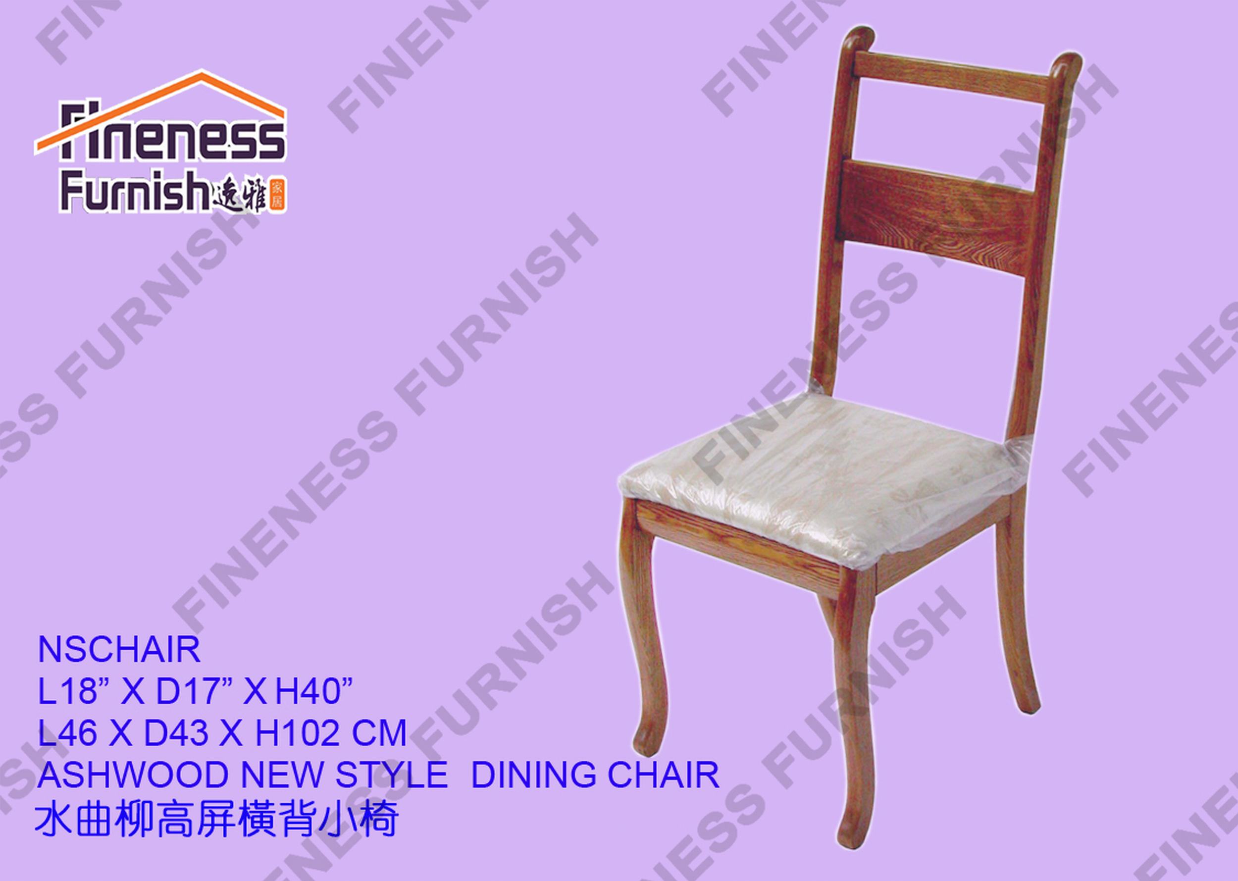 ASHWOOD NEW STYLE DINING CHAIR (W/FIXED CUSHION)