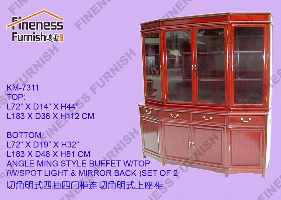 ANGLE MING STYLE BUFFET W/TOP