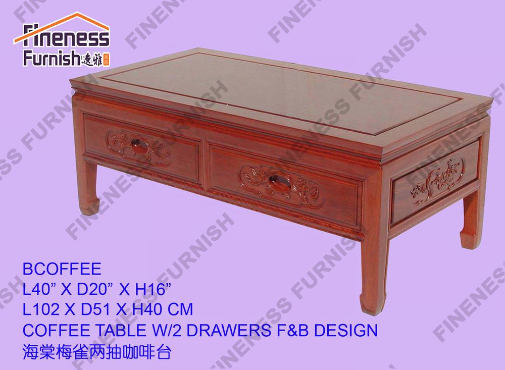 COFFEE TABLE W/2 DRAWERS F&B DESIGN