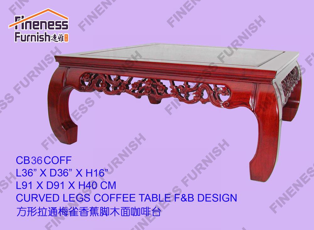 CURVED LEGS COFFEE TABLE F&B DESIGN