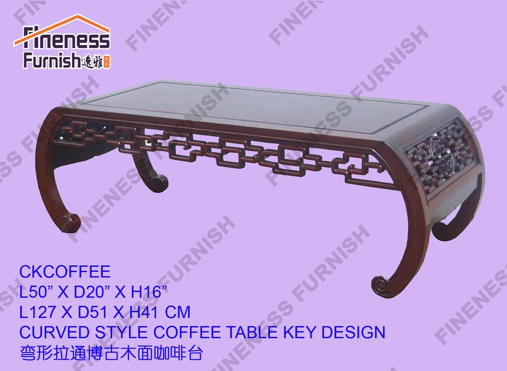 CURVED STYLE COFFEE TABLE KEY DESIGN