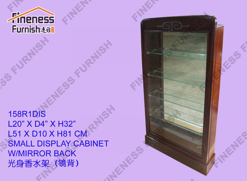 SMALL DISPLAY CABINET W/MIRROR BACK
