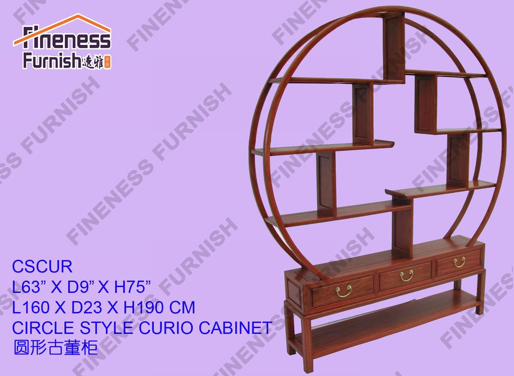 CIRCLE STYLE CURIO CABINET
