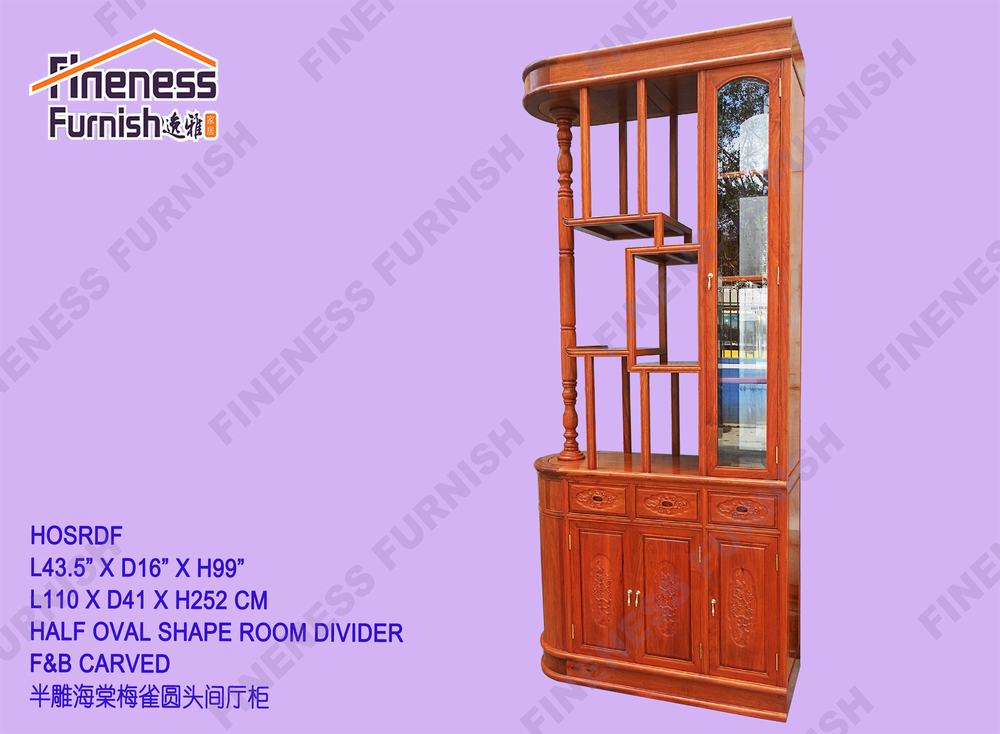 HALF OVAL SHAPE ROOM DIVIDER F&B CARVED