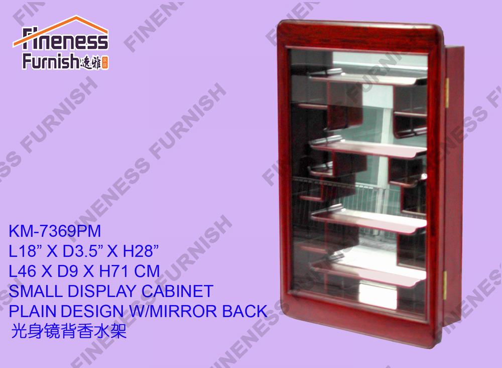 SMALL DISPLAY CABINET PLAIN DESIGN W/MIRROR BACK