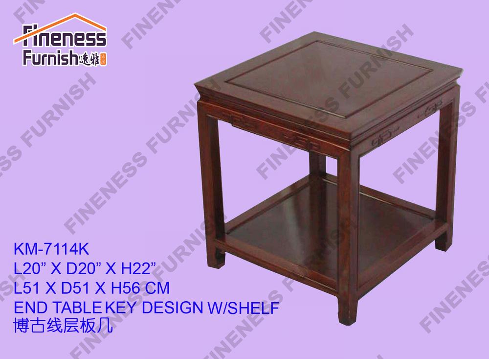 END TABLE KEY DESIGN W/SHELF