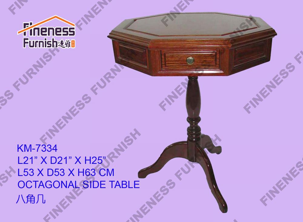 OCTAGONAL SIDE TABLE