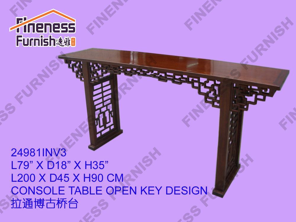 CONSOLE TABLE OPEN KEY DESIGN