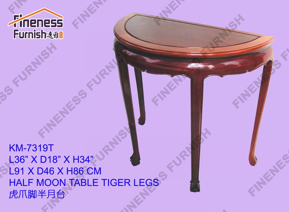 HALF MOON TABLE TIGER LEGS