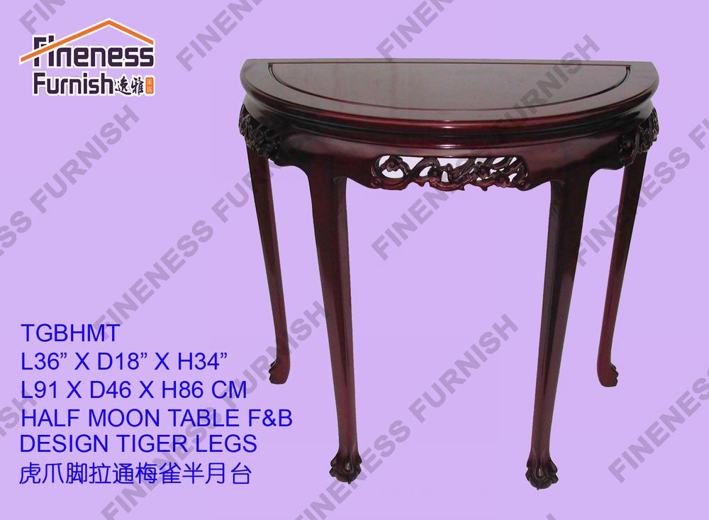 HALF MOON TABLE F&B DESIGN TIGER LEGS