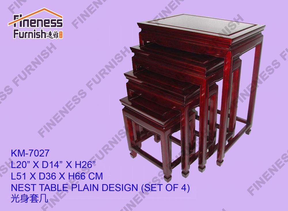NEST TABLE PLAIN DESIGN (SET OF 4)