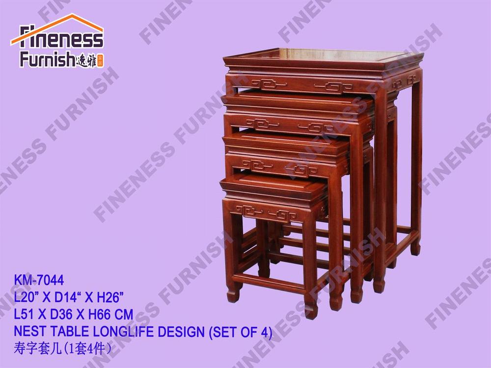 NEST TABLE LONGLIFE DESIGN (SET OF 4)