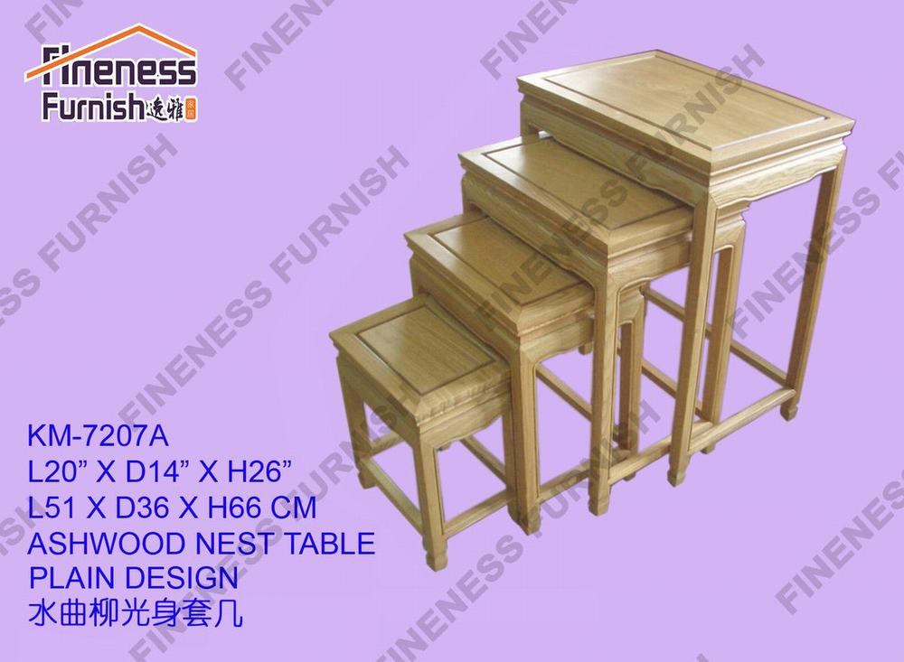 ASHWOOD NEST TABLE PLAIN DESIGN (SET OF 4)