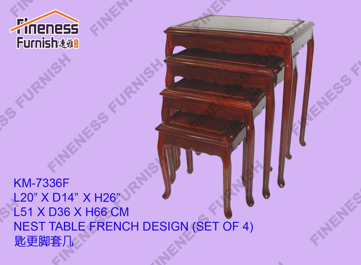 NEST TABLE FRENCH DESIGN (SET OF 4)