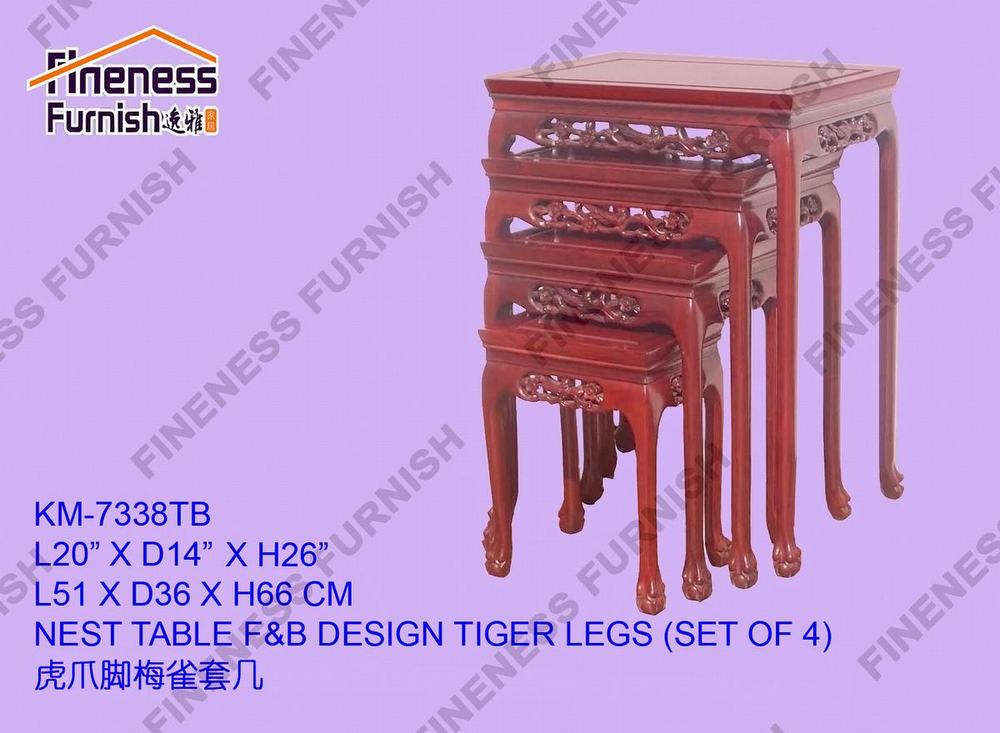 NEST TABLE F&B DESIGN TIGER LEGS (SET OF 4)