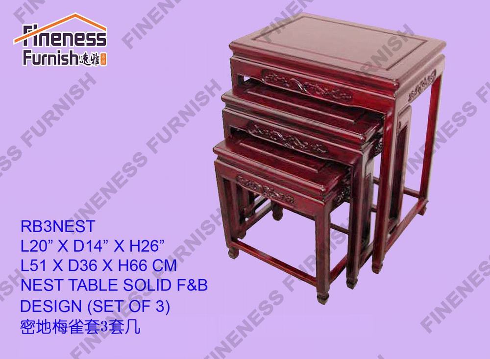 NEST TABLE SOLID F&B DESIGN (SET OF 3)