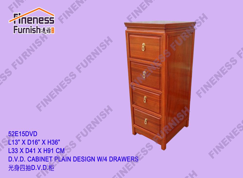 D.V.D CABINET PLAIN DESIGN W/4 DRAWERS