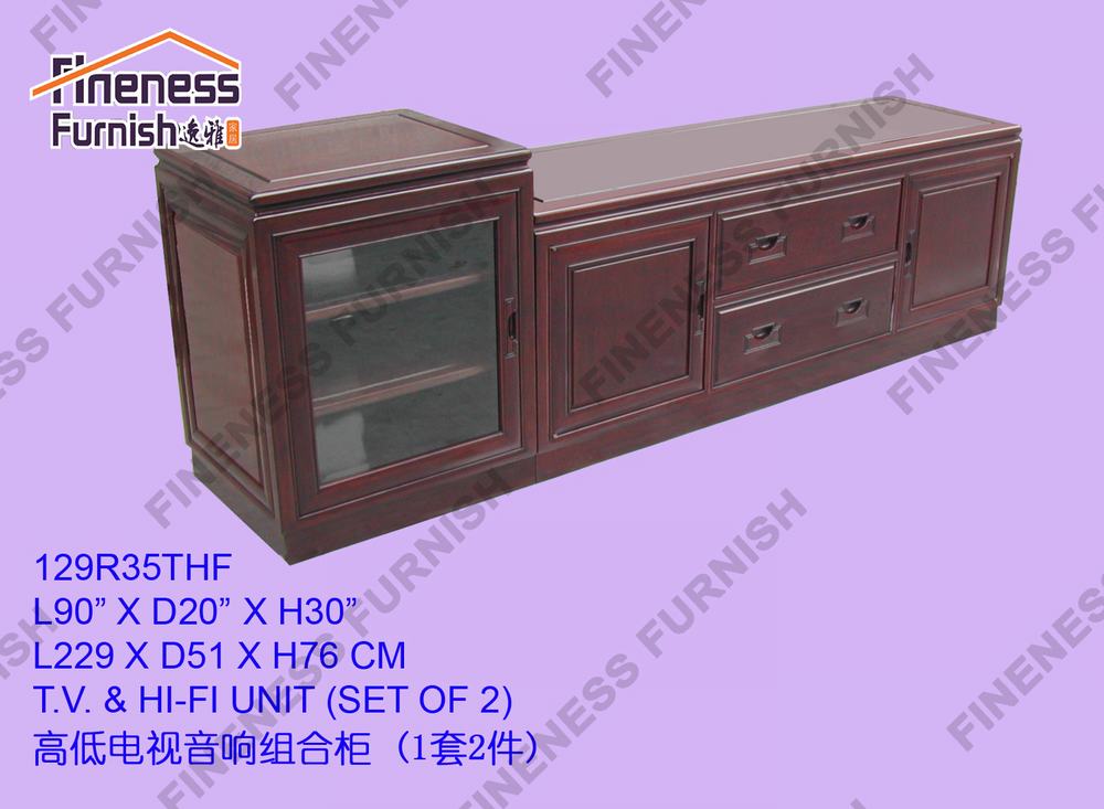 T.V. & HI-FI UNIT (SET OF 2)