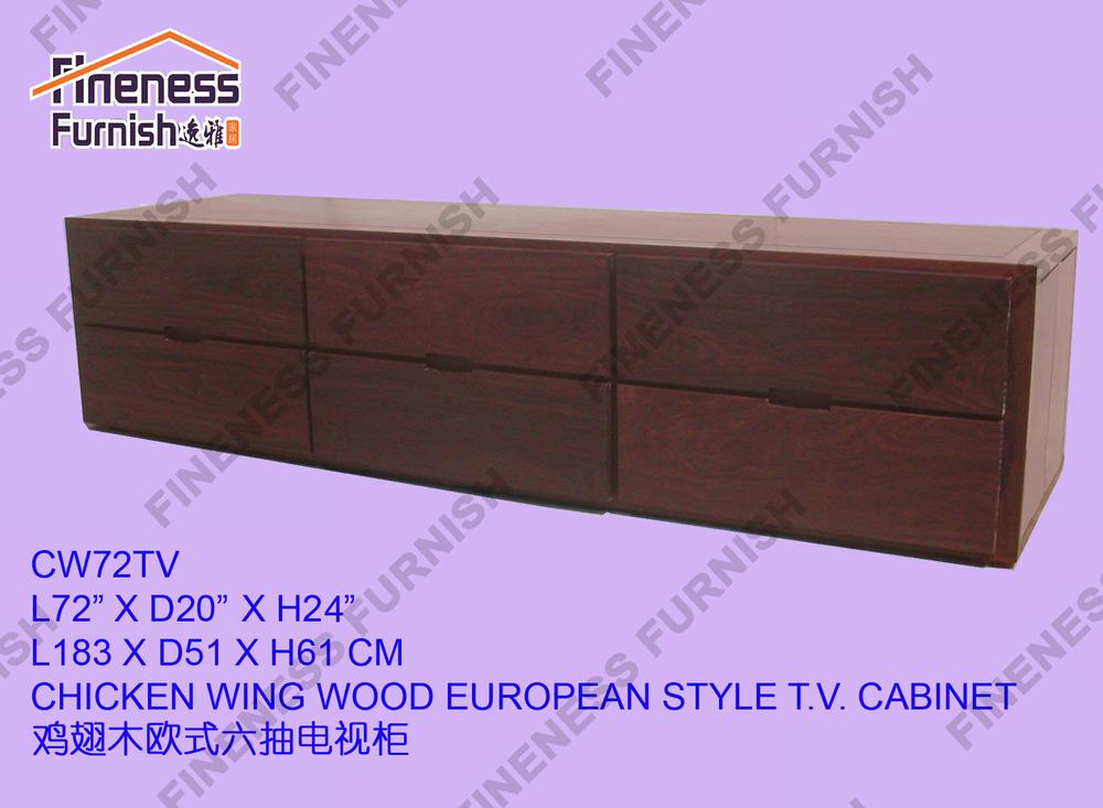 CHICKEN WING WOOD EUROPEAN STYLE T.V. CABINET