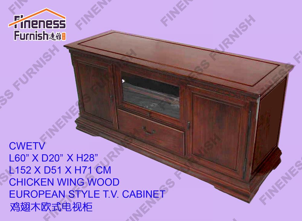 CHICKEN WING WOOD EUROPEAN STYLE T.V. CABINET