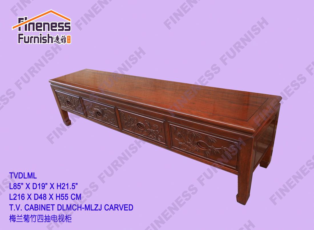 T.V. CABINET DLMCH-MLZJ CARVED