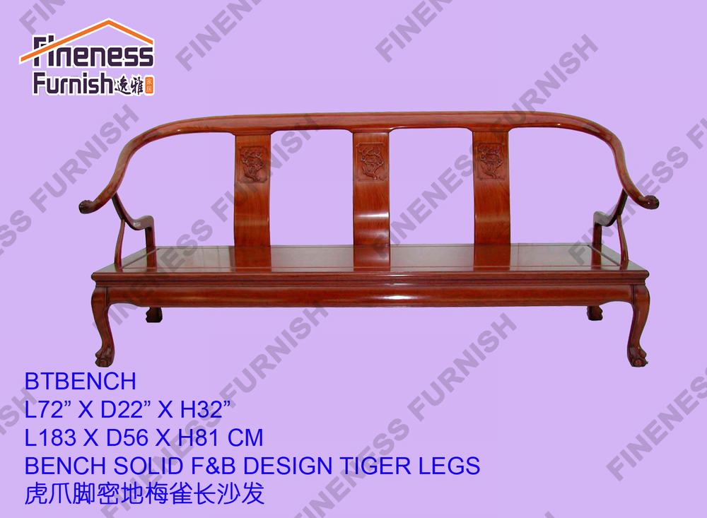 BENCH SOLID F&B DESIGN TIGER LEGS