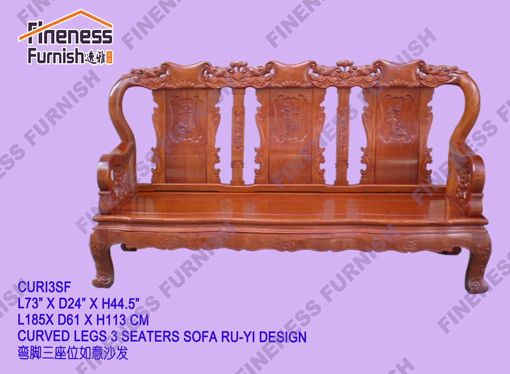 CURVED LEGS 3 SEATERS SOFA RU-YI DESIGN