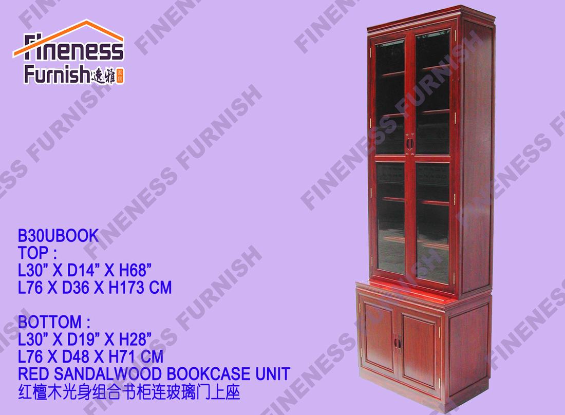 RED SANDALWOOD BOOKCASE UNIT