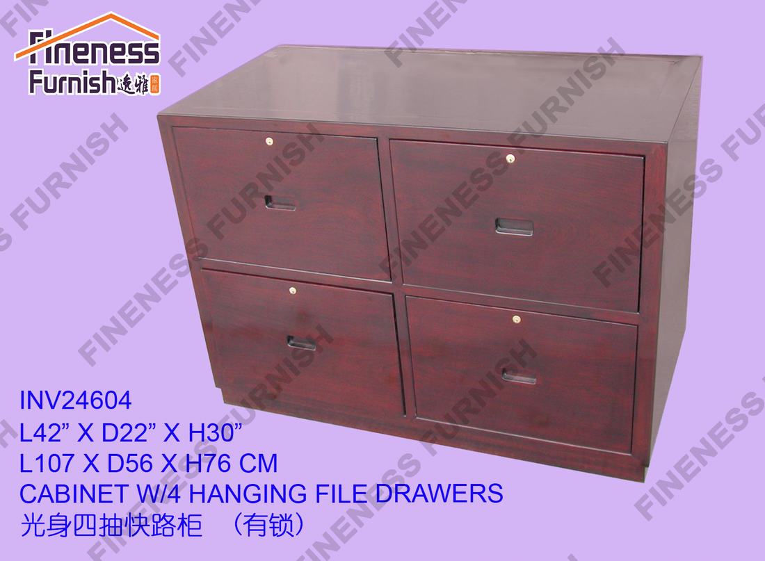 CABINET W/4 HANGING FILE DRAWERS