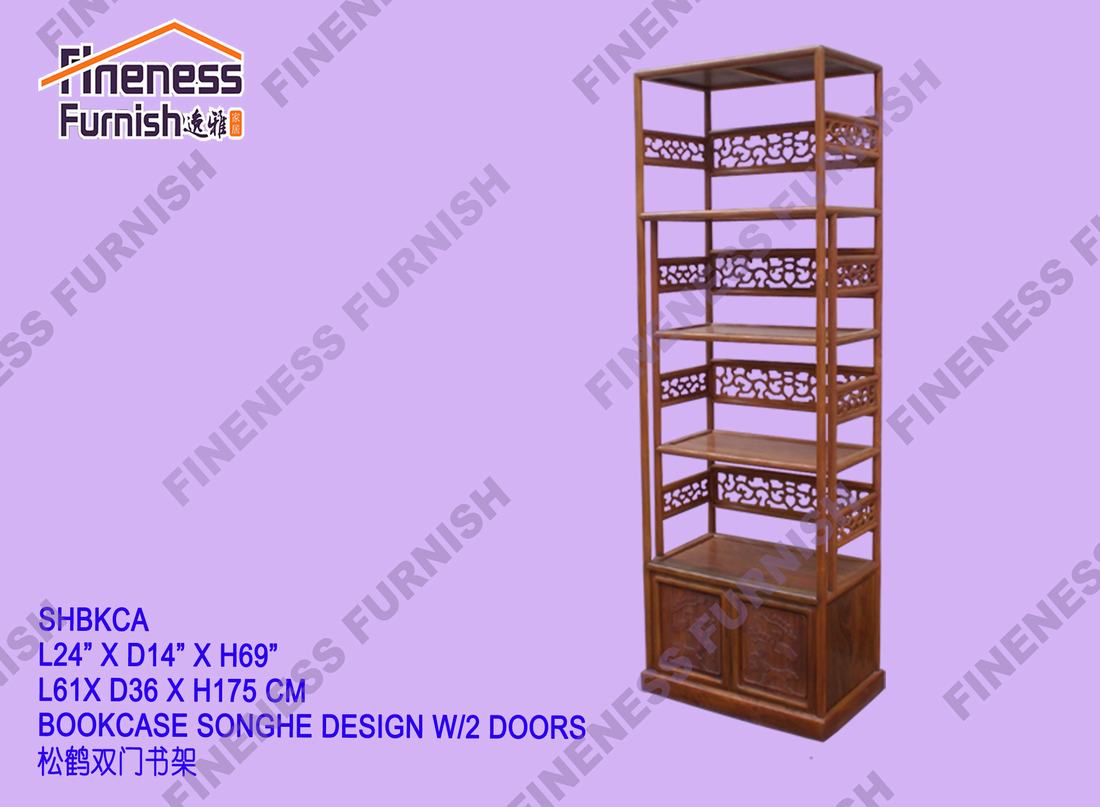 BOOKCASE SONGHE DESIGN W/2 DOORS