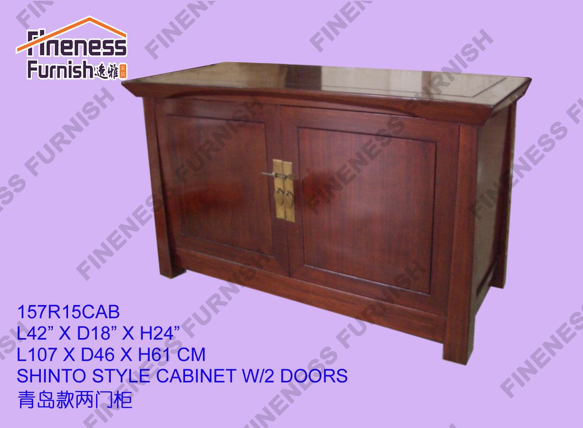 SHINTO STYLE CABINET W/2 DOORS