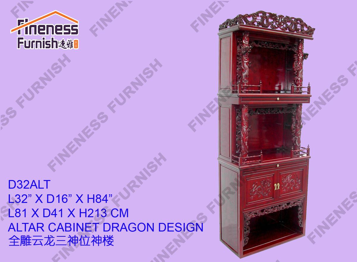 ALTAR CABINET DRAGON DESIGN
