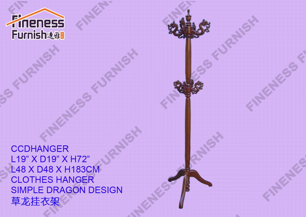 CLOTHES HANGER SIMPLE DRAGON DESIGN