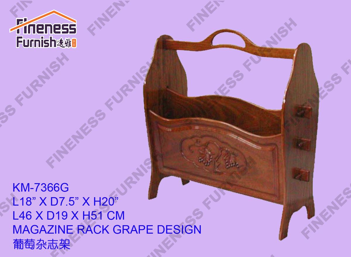 MAGAZINE RACK GRAPE DESIGN