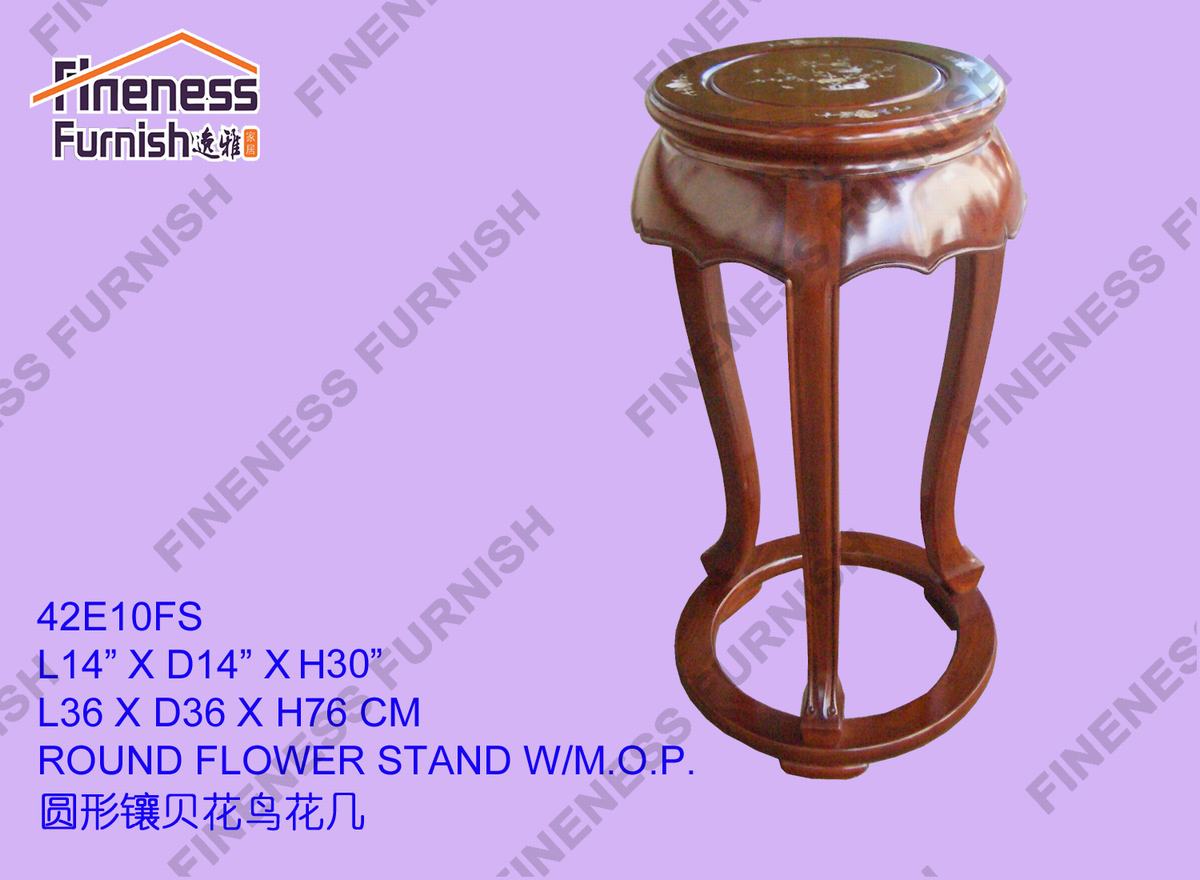 ROUND FLOWER STAND W/M.O.P.